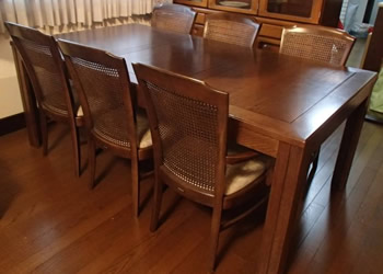 福岡県内で食卓テーブル・椅子の即日出張買取りサービス・即現金化
